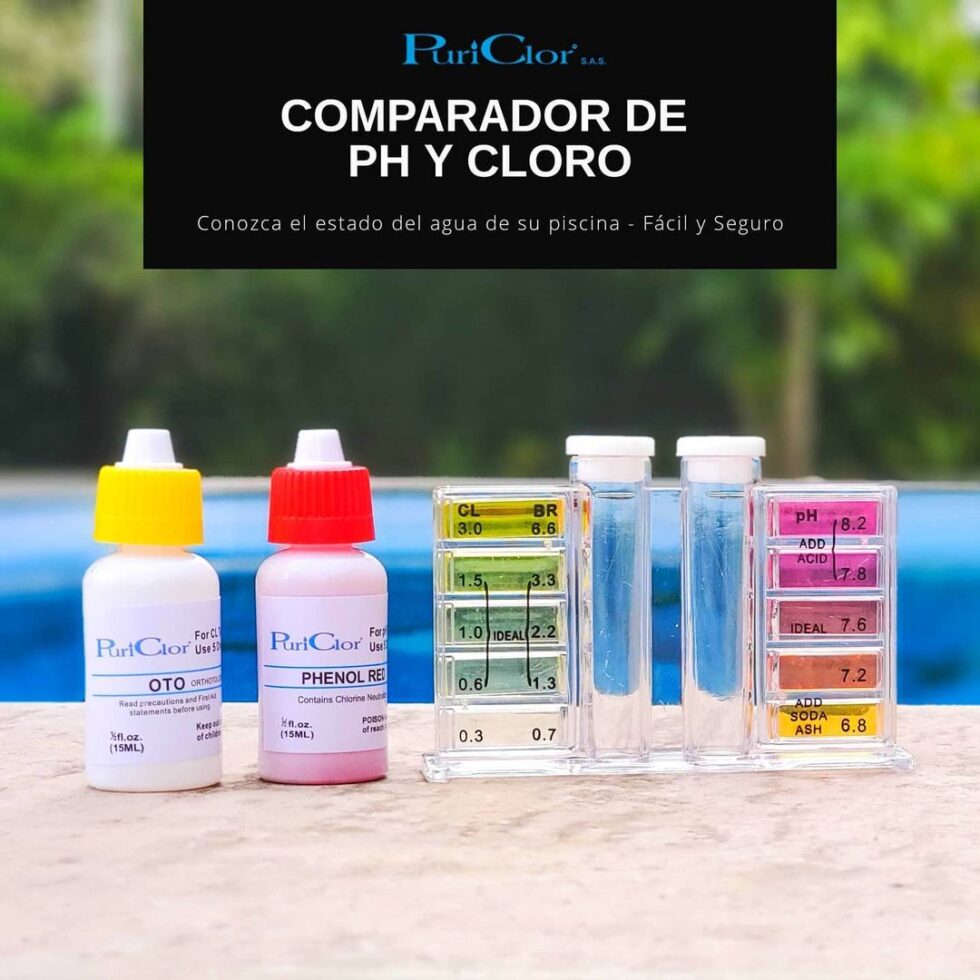 Cómo medir el cloro y el pH de una piscina | Puriclor - Hipoclorito de
